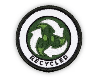 Adulting Merit Badge Embroidered Iron-On Patch (Recycled) Designed For Life's Noteworthy Achievements