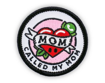 Adulting Merit Badge Embroidered Iron-On Patch (Called My Mom) Designed For Life's Noteworthy Achievements