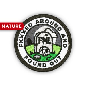 Adulting Merit Badge Embroidered Iron-On Patch (FAAFO) Designed For Life&#39;s Noteworthy Achievements