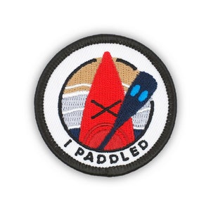 Adulting Merit Badge Embroidered Iron-On Patch (I Paddled) Designed For Life&#39;s Noteworthy Achievements