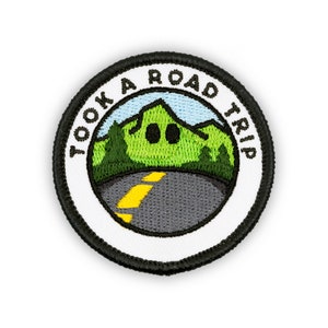 Adulting Merit Badge Embroidered Iron-On Patch (Took a Road Trip) Designed For Life&#39;s Noteworthy Achievements