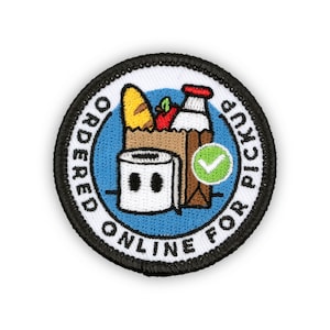 Adulting Merit Badge Embroidered Iron-On Patch (Ordered Online for Pickup) Designed For Life&#39;s Noteworthy Achievements