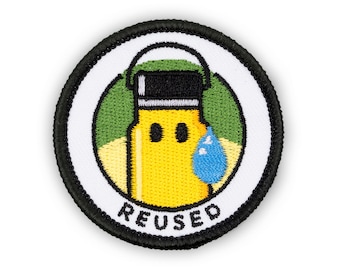Adulting Merit Badge Embroidered Iron-On Patch (Reused) Designed For Life's Noteworthy Achievements