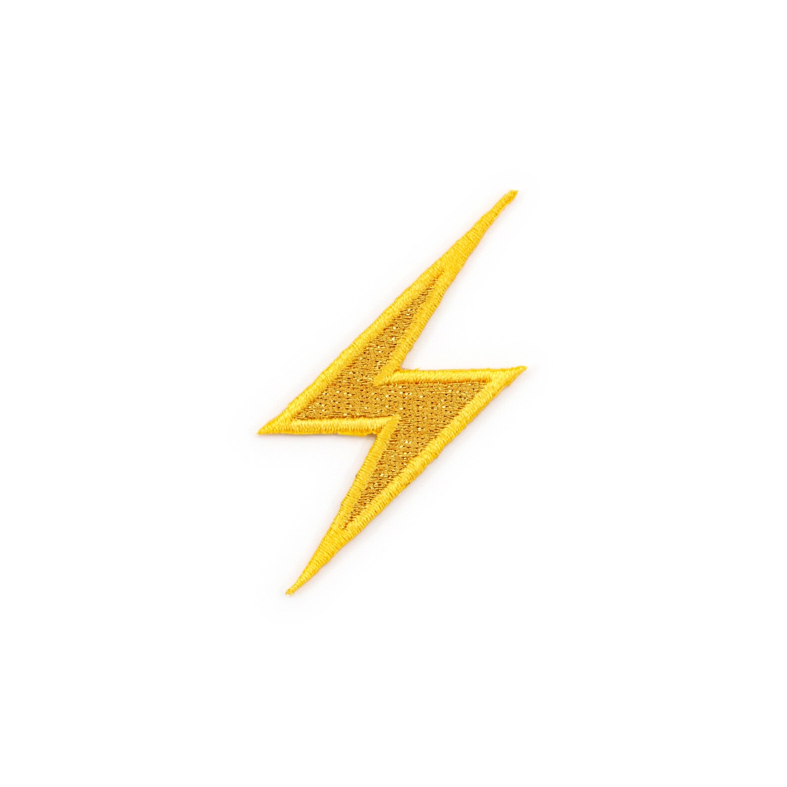 High Voltage Sign Metallic Lightning Bolt Emoji Embroidered Etsy Canada