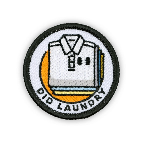 Adulting Merit Badge Embroidered Iron-On Patches (Funny - Set 1