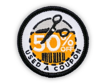 Adulting Merit Badge Embroidered Iron-On Patch (Used a Coupon) Designed For Life's Noteworthy Achievements