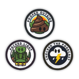 Adulting Merit Badge Patches Embroidered Iron-On Patch Sets - Funny/Achievements/Outdoors/Health/Corporate, Various Styles 21-28