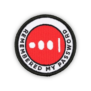 Adulting Merit Badge Embroidered Iron-On Patch (Remembered My Password) Designed For Life&#39;s Noteworthy Achievements