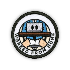 Adulting Merit Badge Embroidered Iron-On Patch (Worked from Home) Designed For Life&#39;s Noteworthy Achievements