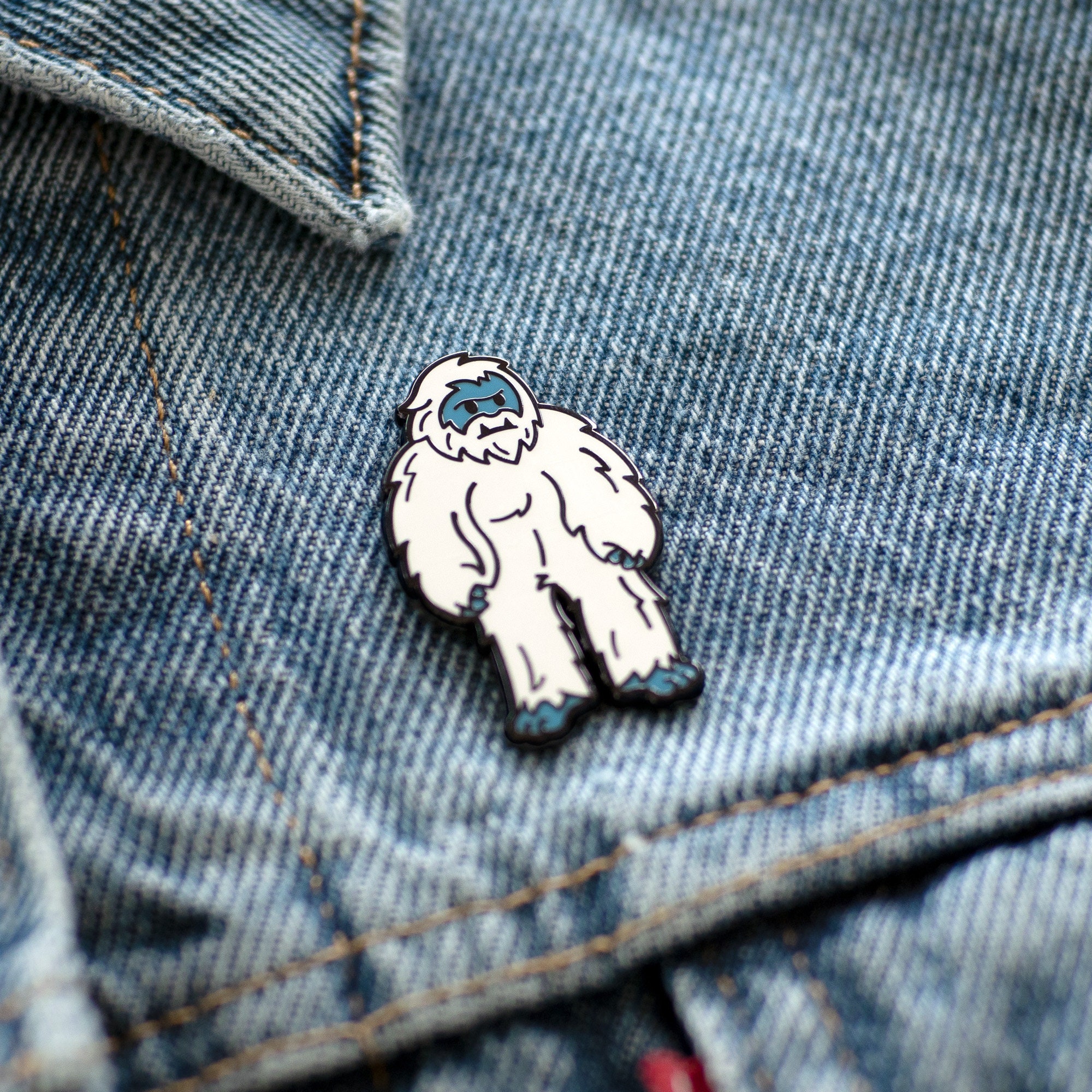 Yeti Grumpy Abominable Snowman Hard Enamel Lapel Pin - Etsy