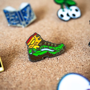 Hiked It Liked It Hiking Boot Nature Hard Enamel Lapel Pin
