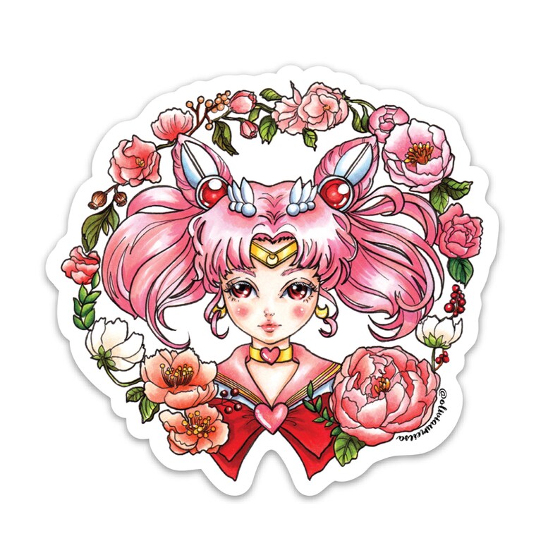 Sailor Moon Sailor Chibi Moon Luna Vinyl Die Cut Sticker Pack Set of 3 Stickers image 5