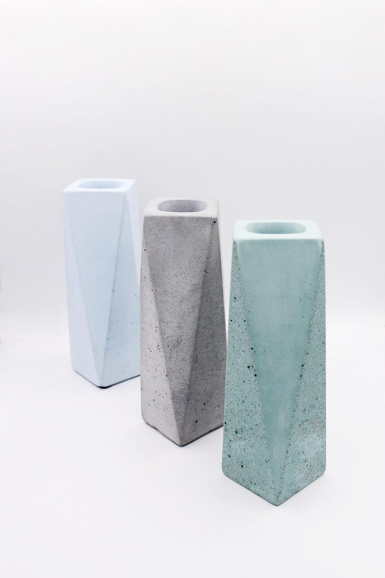 Beton Vase geometrisch afbeelding 6