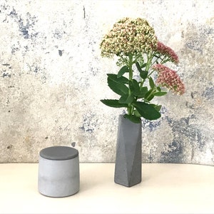 Beton Vase geometrisch afbeelding 2