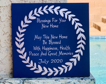 Blessings for your New Home/ A beautiful wood sign a perfect gift for a New Home/Realtor/New Home Gift/Housewarming Gift/2024/ home/Blessed