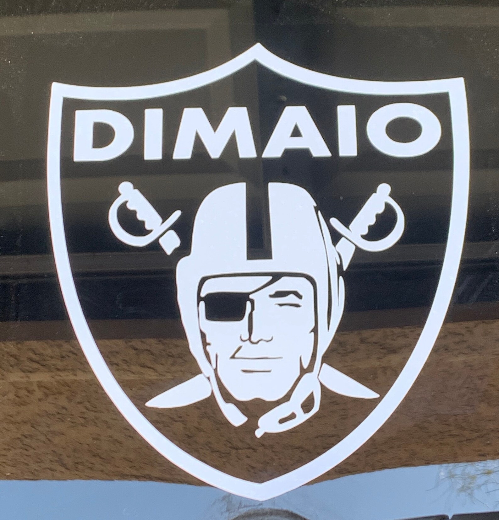 Las Vegas Raiders Car Decals Personalized With Your Last Etsy