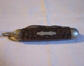 Shapleigh Pocket Knife Tool Antique 1910-20 39 s Bone Handle D E HDW Co Carbon Steel Folding Knife No Nicks Utility Knife Collectible