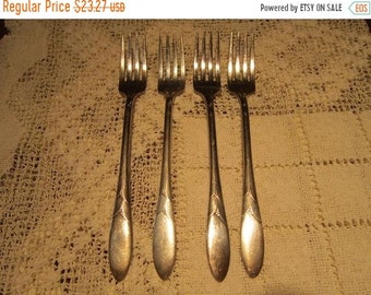 Silver Salad Serving Set Vintage 1960/'s Silver Plate Serving Spoon Fork Italy Dining Entertaining Serving Utensil