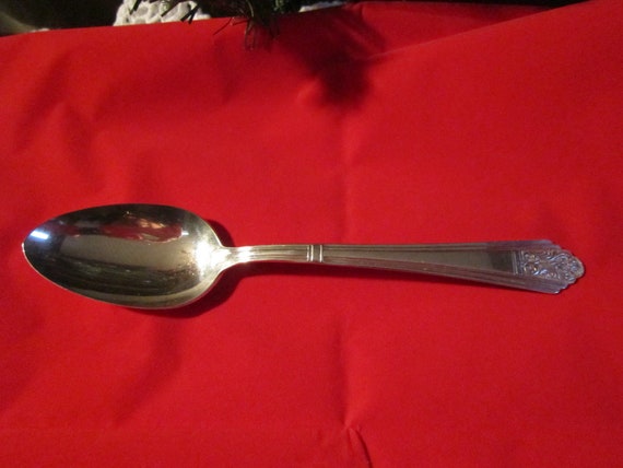 4 International Silver ROYAL SAXONY Silverplate Teaspoons FREE SHIP 1935
