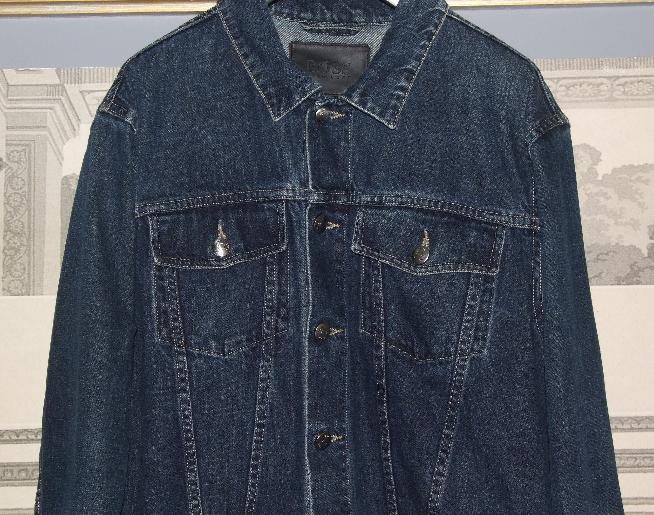 Hugo boss jeans jacket sales