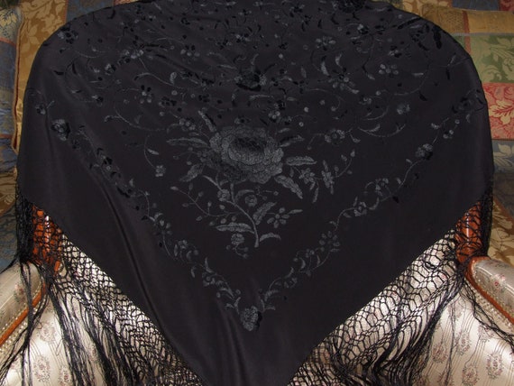 FABULOUS SCARF!/Antique c.1930s Intricate Piano H… - image 5