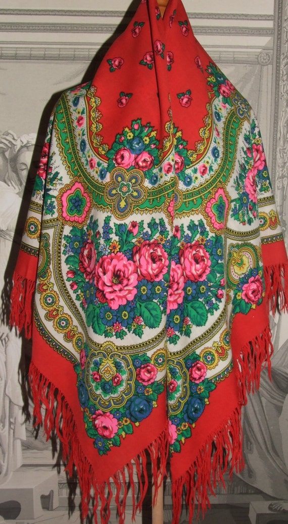 BEAUTIFUL! Vintage Polish Folk Cracovian Floral De