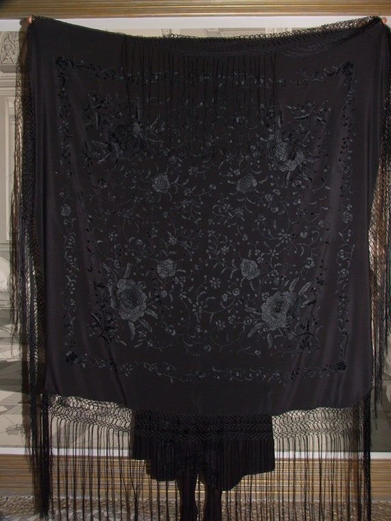 FABULOUS SCARF!/Antique c.1930s Intricate Piano H… - image 3