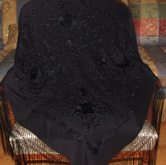 FABULOUS SCARF!/Antique c.1930s Intricate Piano H… - image 9