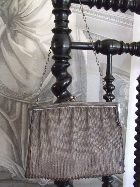 MUSEUM PURSE BAG! Amazing Antique c.1920s Handmad… - image 3