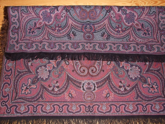 AMAZING & Rare! Vintage Cashmere Wool Woven Paisl… - image 3