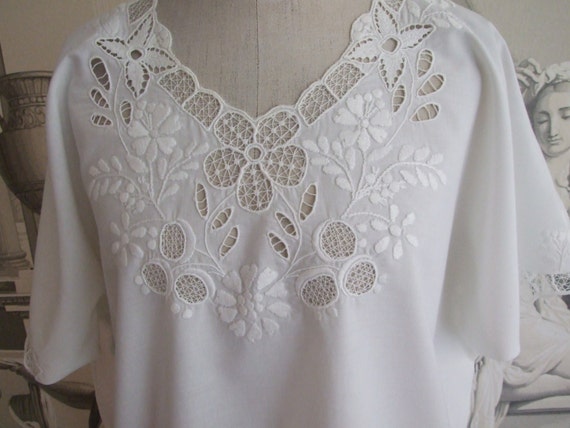 Lovely Vintage c.80s Folk Hungarian Kalocsa Hand E