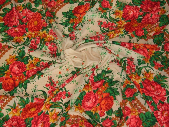 FABULOUS! Vintage Polish Folk Colorful Floral Des… - image 5