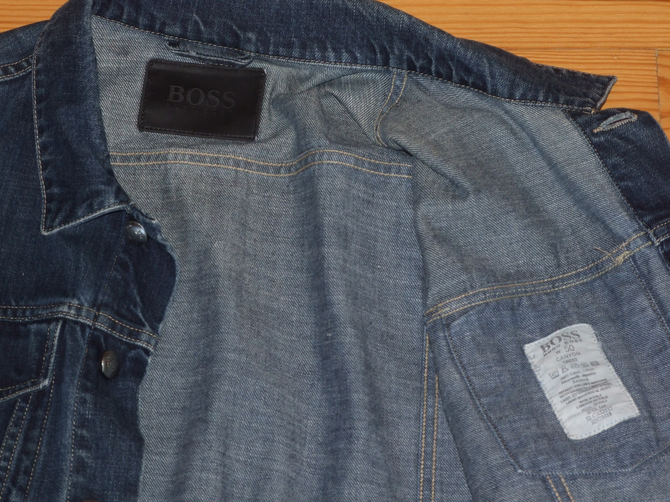 Hugo boss jean jacket sale