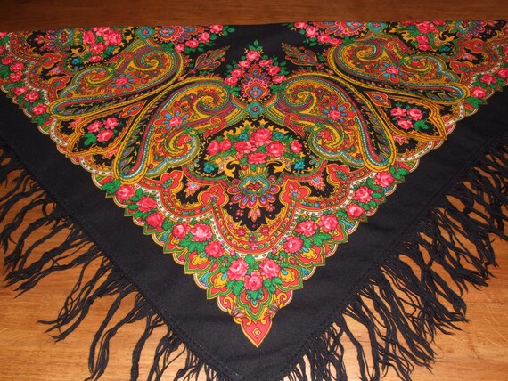 AMAZING Polish Folk Vintage c.1980s Colorful Flora