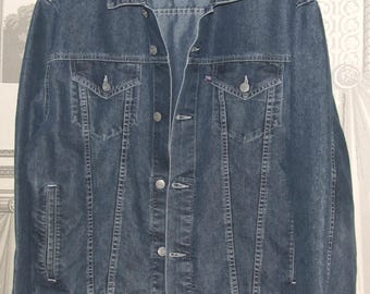 RALPH LAUREN Vintage! Polo Jeans Co. Authentic Made UK London Blue Gray Cotton Jeans Jacket/ Ralph Lauren Denim Jacket- Jeans Men's Clothing