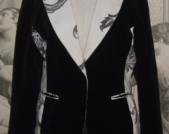 ジャケット・アウター vintage black floral coat & skirt set-up il_340x270.6422371976_czws.jpg