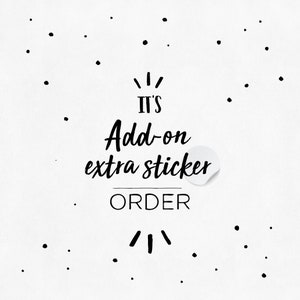 Add-On Listing | Custom Portrait Sticker with The Same Illustration