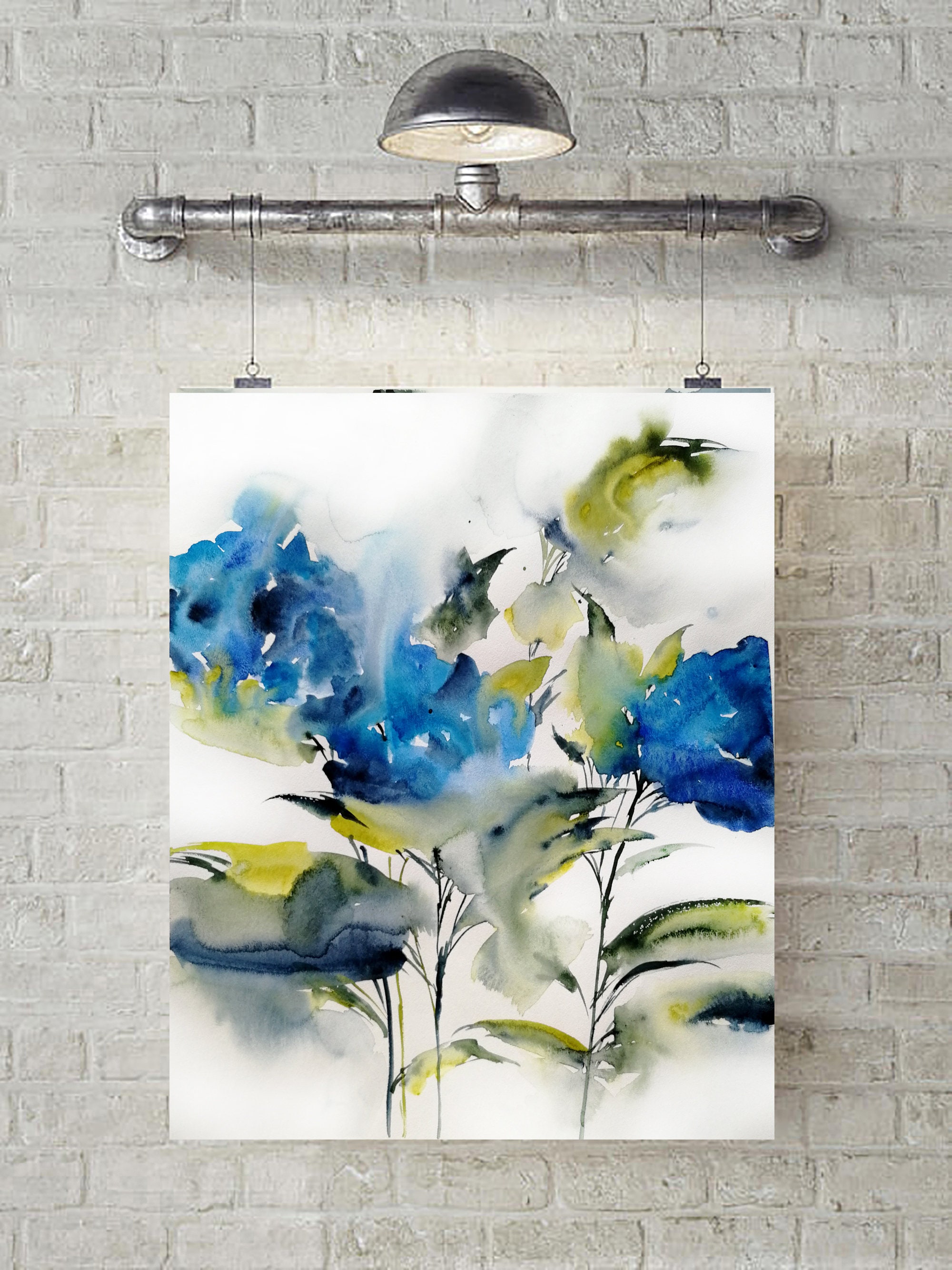 3-teiliges Wandbild Galerie Wandset Aquarell Drucke Digital | Etsy