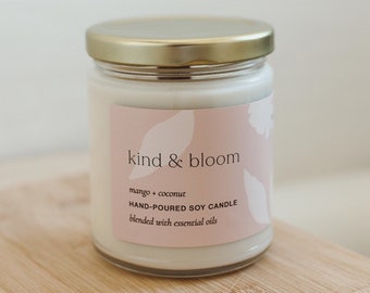 Mango and Coconut Soy Candle