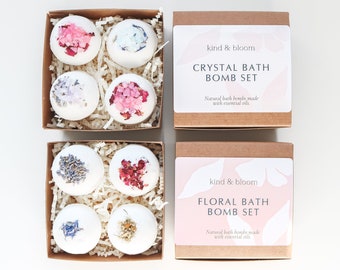 Bath Bomb Gift Set of Two, Bath Bomb Mini Gift Set, Bath Fizzie Set, Mini Bath Bombs, Bath Bomb Set, Spa Gift Set, Bath Sets, Bath Bomb Gift