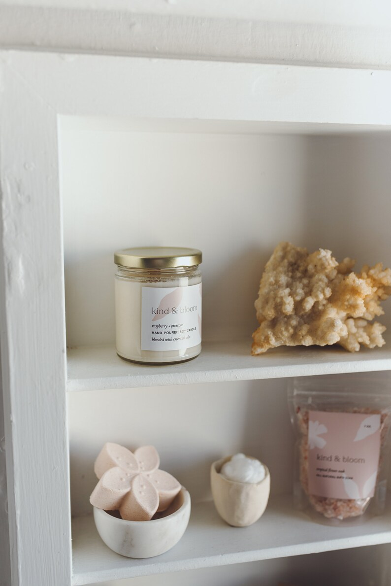 Wildflower Natural Spa Set Selfcare Bath Gift Sets Luxury Etsy