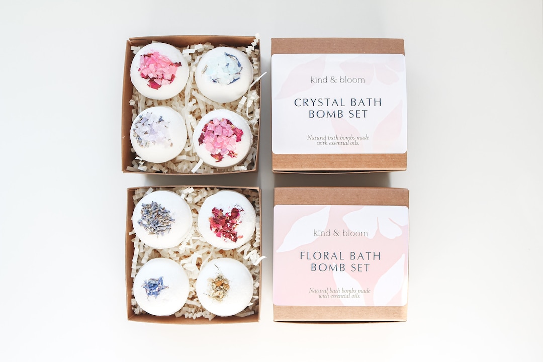 Bath Bomb Gift Set of Two, Bath Bomb Mini Gift Set, Bath Fizzie Set ...