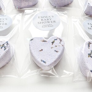 Personalized Lavender Bath Bomb Favors, Baby Shower Favors, Bridal Shower Favors, Purple Favors, Wedding Favors image 3