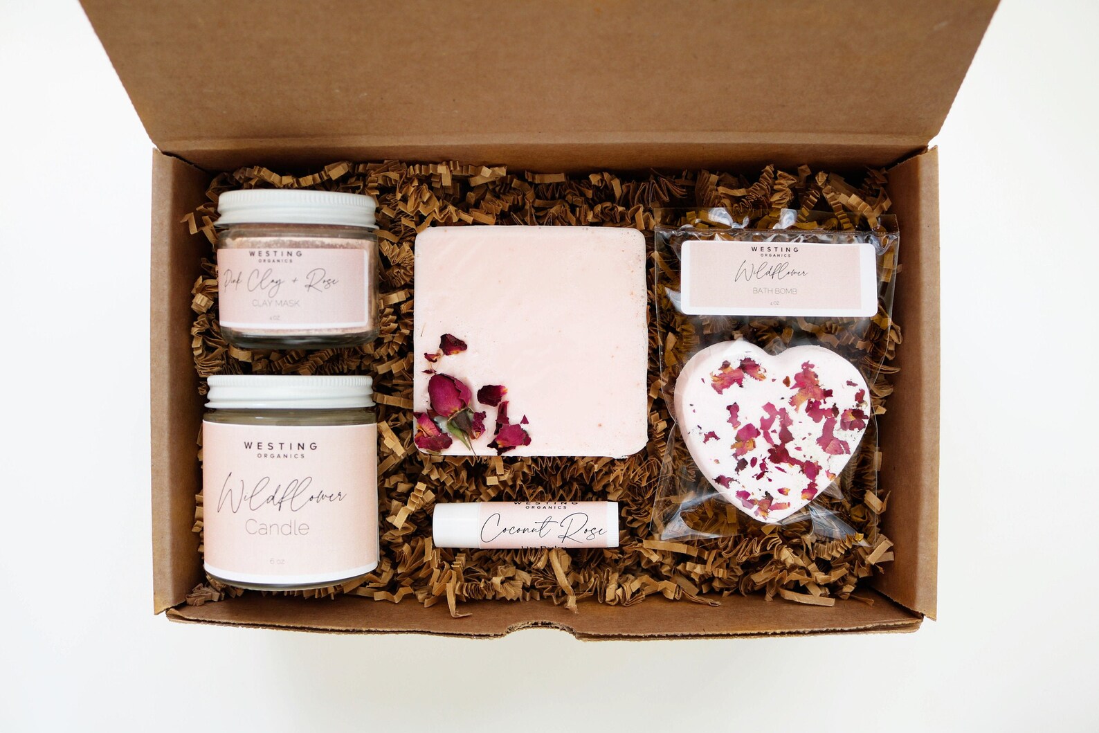 Wildflower Natural Bath Gift Set Best Bath Box Spa Gift Set Etsy