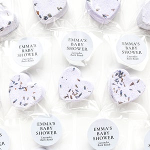 Personalized Lavender Bath Bomb Favors, Baby Shower Favors, Bridal Shower Favors, Purple Favors, Wedding Favors image 5