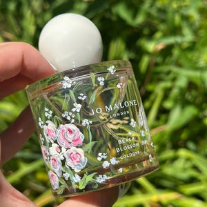 Hand Painted Perfume Bottle | Custom Painted Fragrance | Wedding Day Gift to Bride | Bridal Party Gift | Mother&#39;s Day | Mother of the Bride