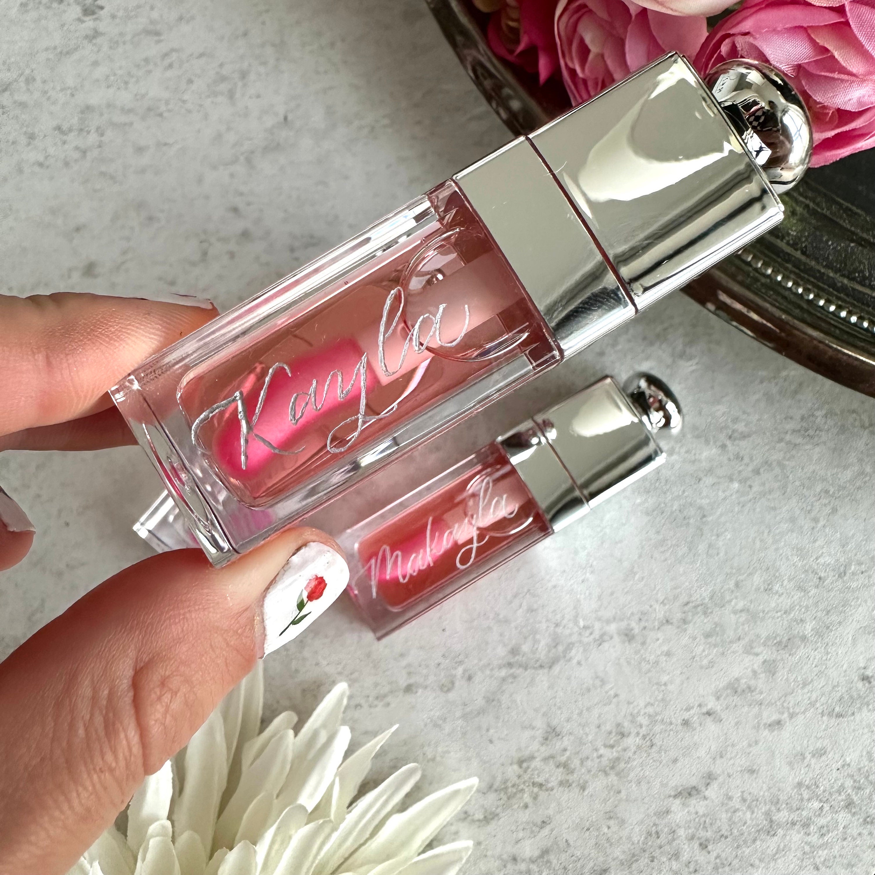 Lip Gloss/ Lipstick Engraving | Mascara Engraving | Bridesmaid Proposal Gift | Bridesmaids | Girl Birthday Gift