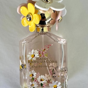 Hand Painted Perfume Bottle | Custom Painted Fragrance | Wedding Day Gift to Bride | Bridal Party Gift | Mother&#39;s Day | Mother of the Bride