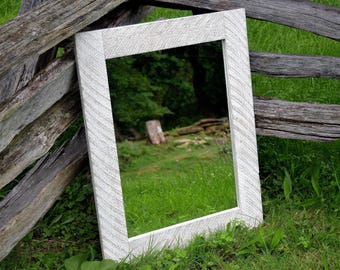 Mirror, Whitewash Wood, Bathroom Mirror, Wood Frame Mirror, Rustic Wood Mirror, Vanity Mirror, Wall Mirror, Small Mirror, Large Mirror