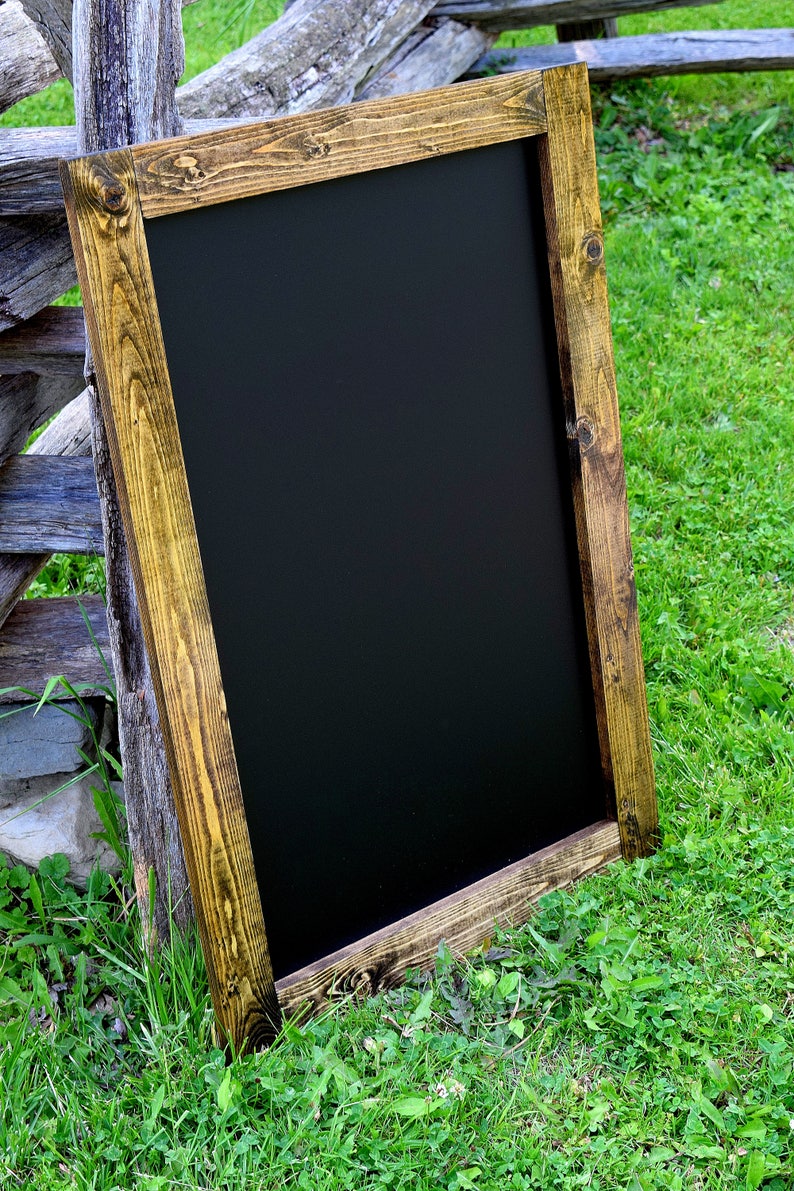 Large Rustic Framed Chalkboard Chalkboards Wedding Etsy